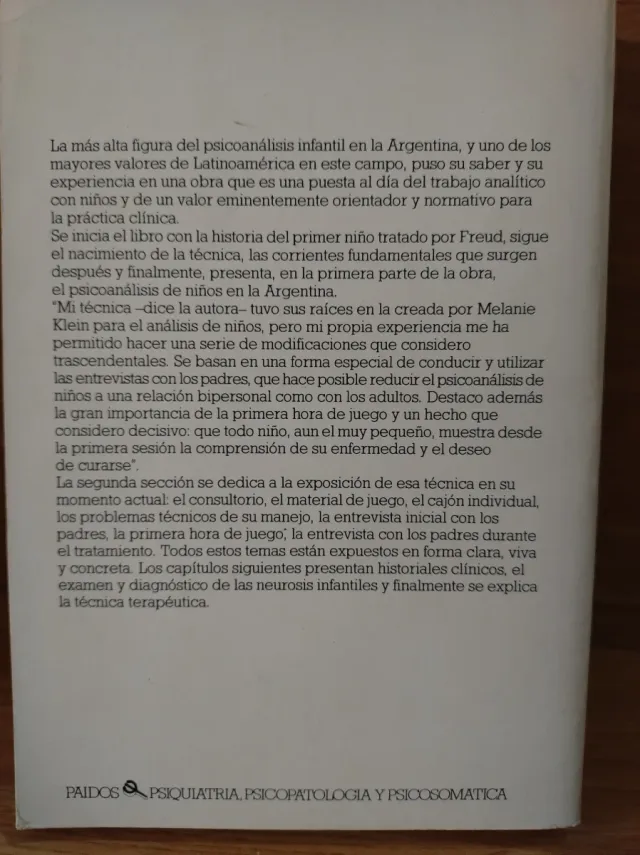 Teoria y Tecnica Del Psicoanalisisde Niños