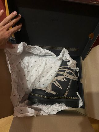 Botas Dr. Martens x Rick Owens Negras 10.5us