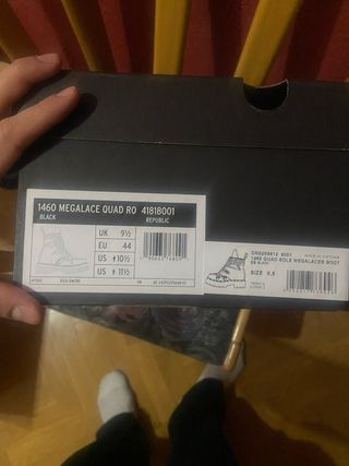 Botas Dr. Martens x Rick Owens Negras 10.5us