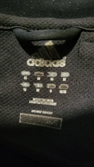 Chaqueta Adidas Climalite Negra y Blanca