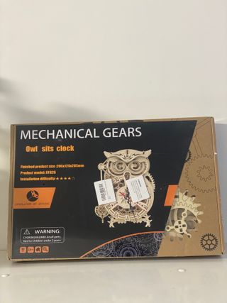 Maqueta Reloj Búho Mecánico