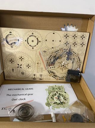 Maqueta Reloj Búho Mecánico