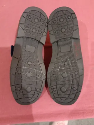 Zapatos de vestir azul marino con velcro