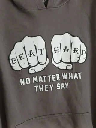 Felpa con stampa Beat Hard