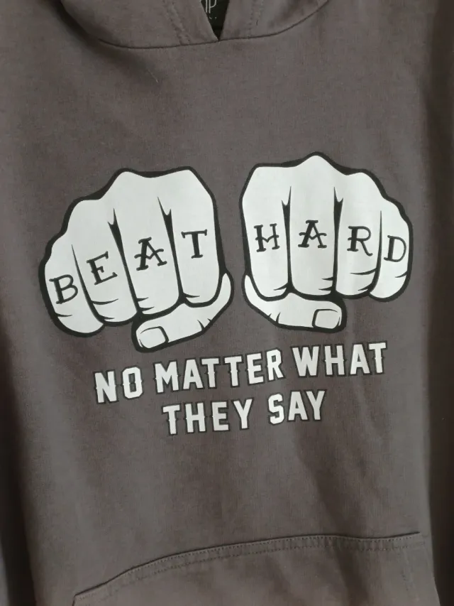 Felpa con stampa Beat Hard