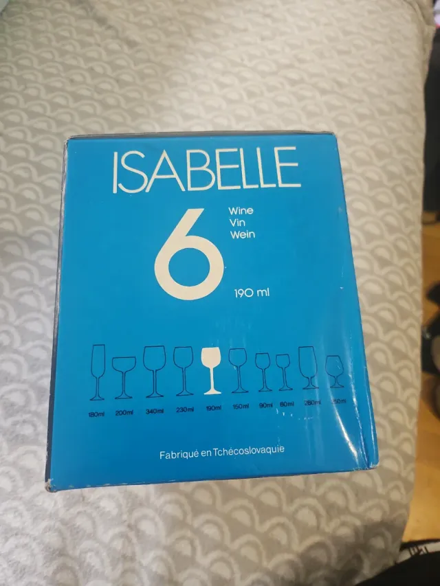 2 juegos de Copas Bohemia Isabelle 190ml[ 2 juego