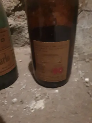 Vecchie bottiglie di vino