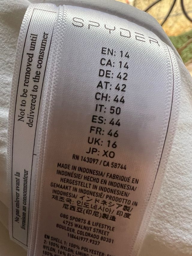 Pantalones Esquí Spyder USA Ski Team Talla L