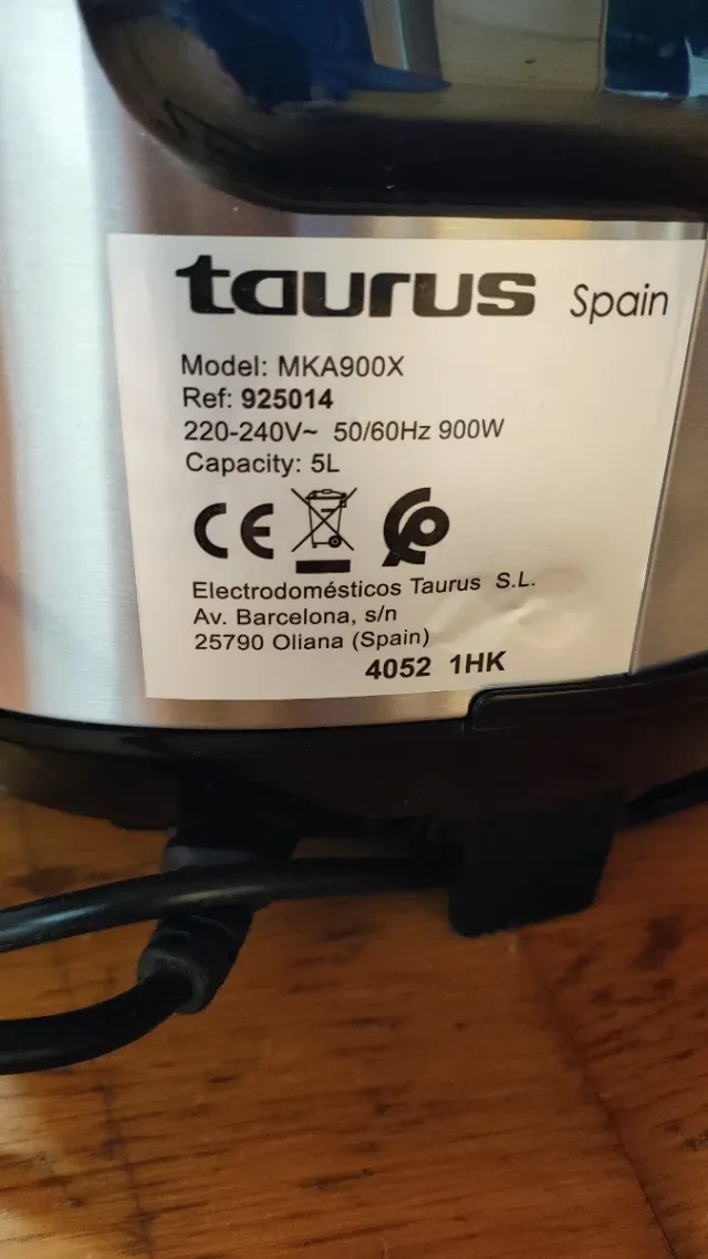Robot Cocina Taurus TOP CUISINE