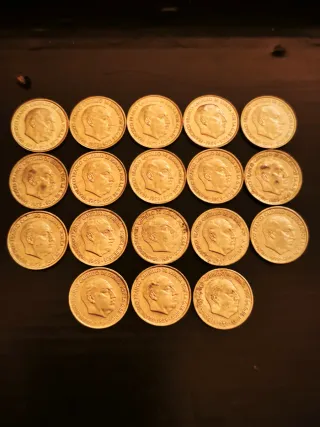 Lote de monedas de 10 céntimos