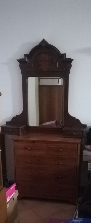 Specchiera vintage in legno