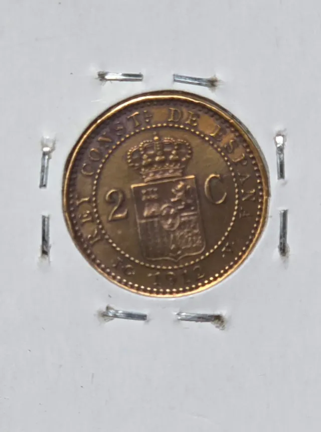 Alfonso XIII 2 Centesimi 1912