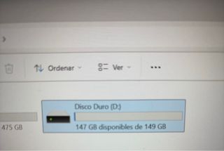Disco Duro Externo 149GB Portátil