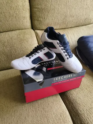 Zapatillas Inside Hombre Blancas y Azules