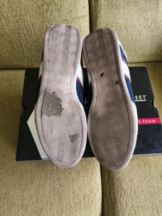 Zapatillas Inside Hombre Blancas y Azules