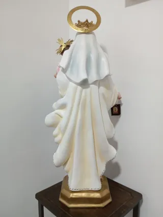 Virgen del Carmen con el niño Jesús de Olot 70 cm.