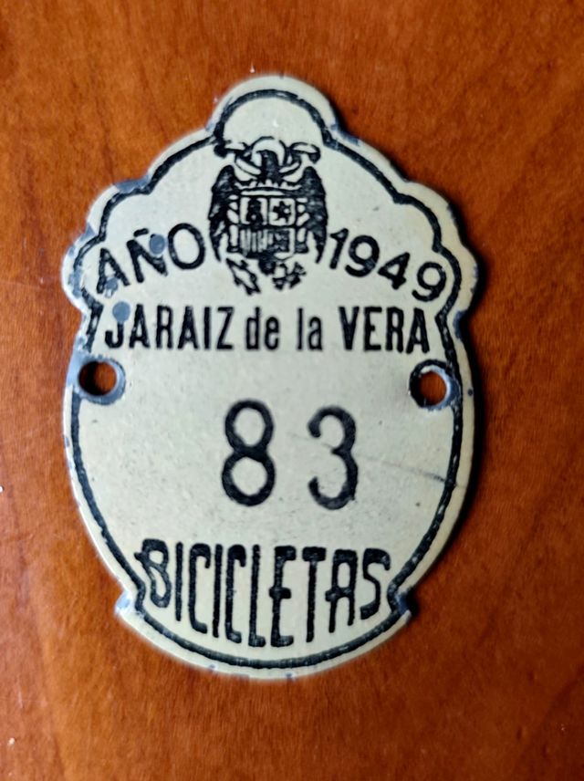 Targa per bicicletta anno 1949
