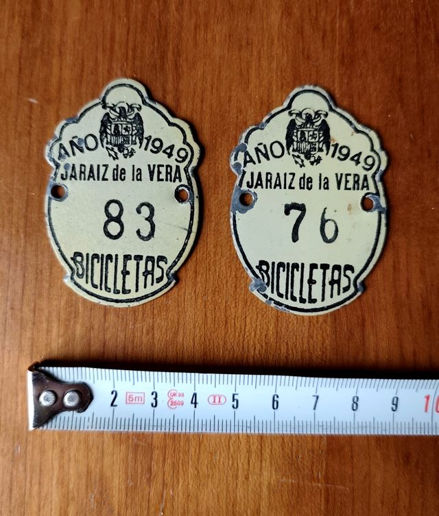 Targa per bicicletta anno 1949