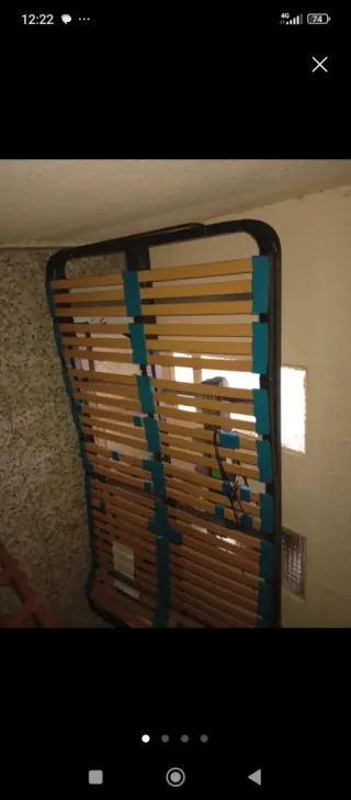 Cabecero de forja para cama de 105 cm y somier