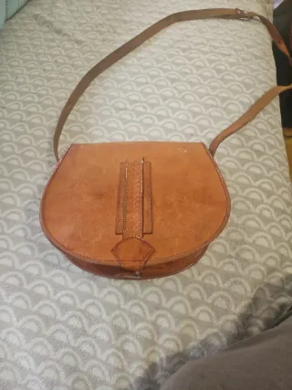Bolso de cuero marrón original