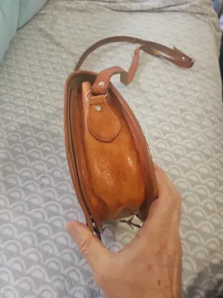 Bolso de cuero marrón original