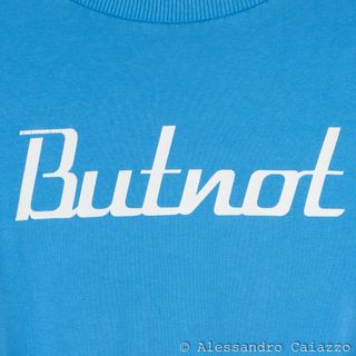 Felpa Butnot Azzurra Stampa Sneakers 14 anni