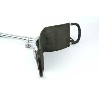 Bastón asiento acero y piel