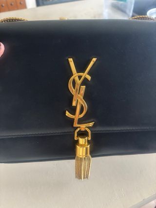 Bolso YSL FIESTA Negro y Dorado