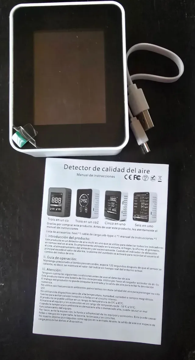 Detector de calidad del aire son dos