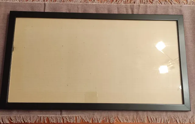 Marco de fotos negro madera y cristal