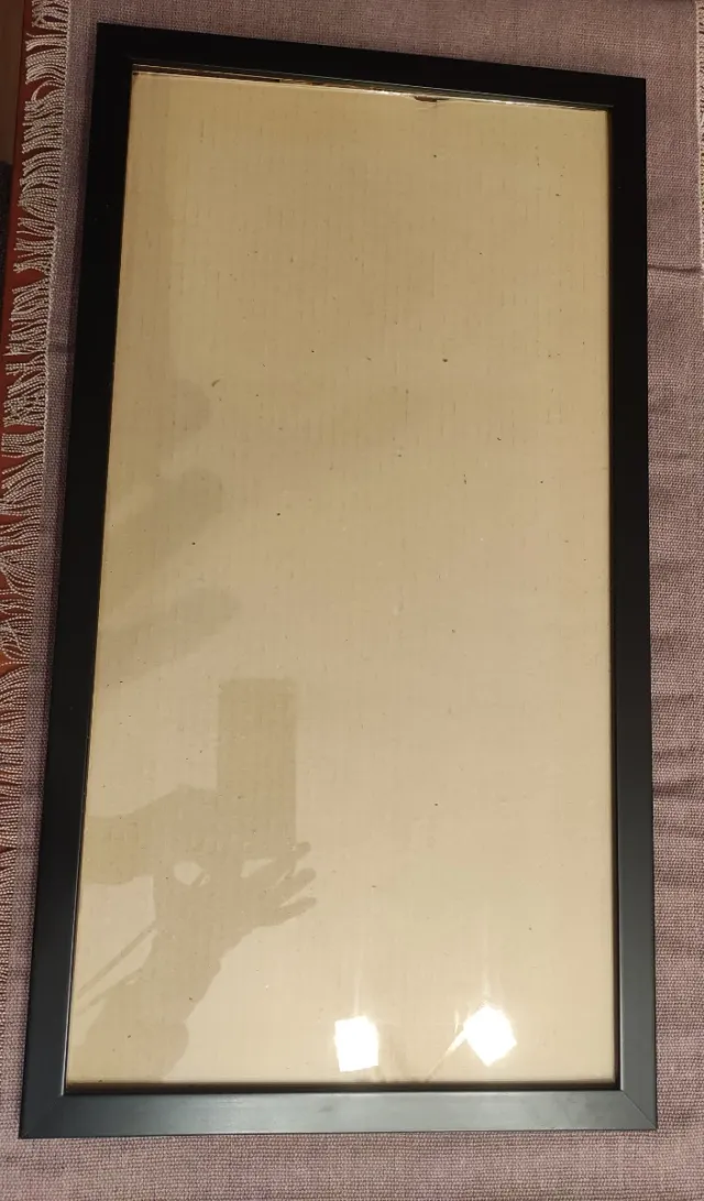 Marco de fotos negro madera y cristal