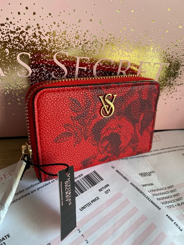 Cartera Victoria's Secret Roja Estampada