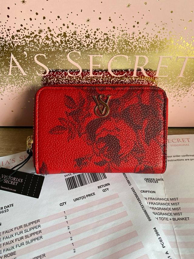 Cartera Victoria's Secret Roja Estampada
