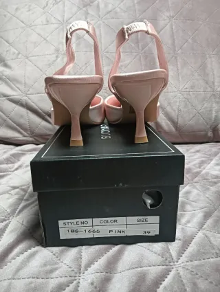 Zapatos de salón BUCCAROTTI rosa y plata