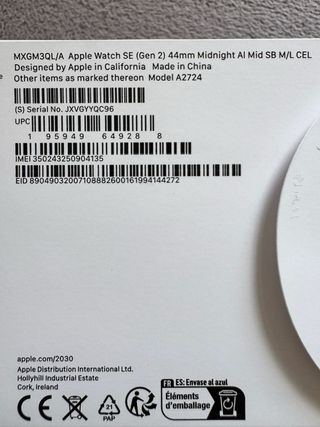 Apple Watch SE 2, 44mm GPS + Celular