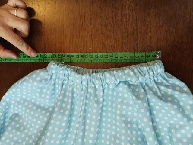 Falda flamenca volantes lunares niña