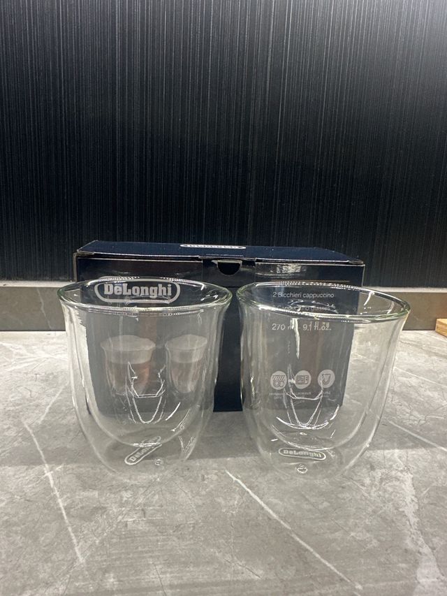 2 Vasos DeLonghi Cappuccino Doble Pared