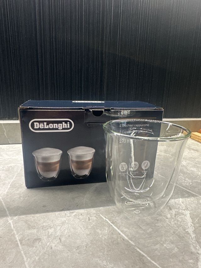 2 Vasos DeLonghi Cappuccino Doble Pared