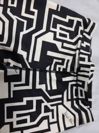 Leggings Fouso fantasia bianco nero