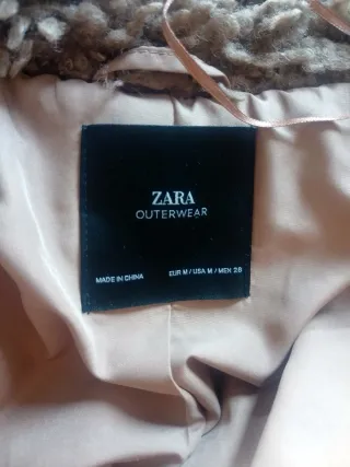 Abrigo Zara mujer marrón