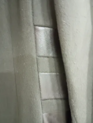 Abrigo de paño y pie Marrón