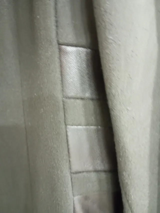 Abrigo de paño y pie Marrón