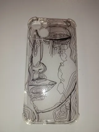 Cover iPhone Trasparente Disegno Astratto