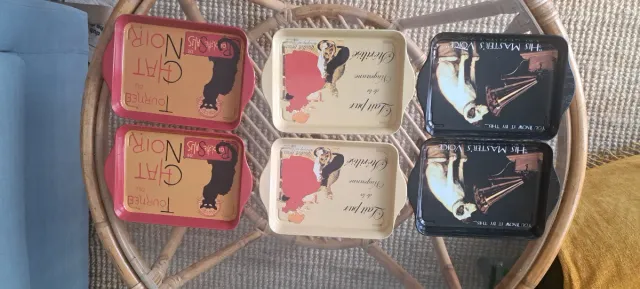 Juego 6 bandejas metal Cartexpo