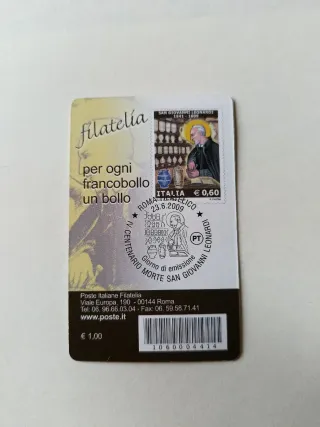 Tessera filatelica San Giovanni Leonardi 2009