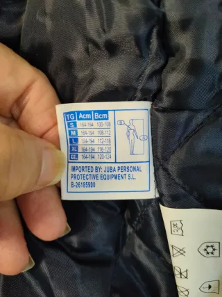 Chaquetón de trabajo azul