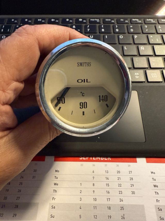 Reloj Temperatura Aceite Smiths Mini Clásico