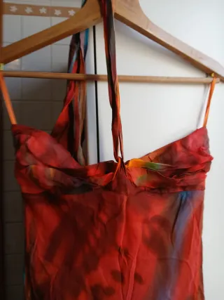 Abito fantasia tie-dye taglia unica