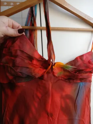 Abito fantasia tie-dye taglia unica