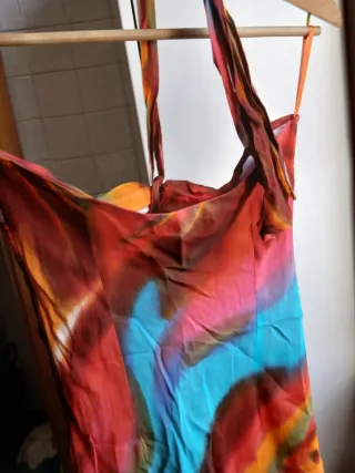 Abito fantasia tie-dye taglia unica